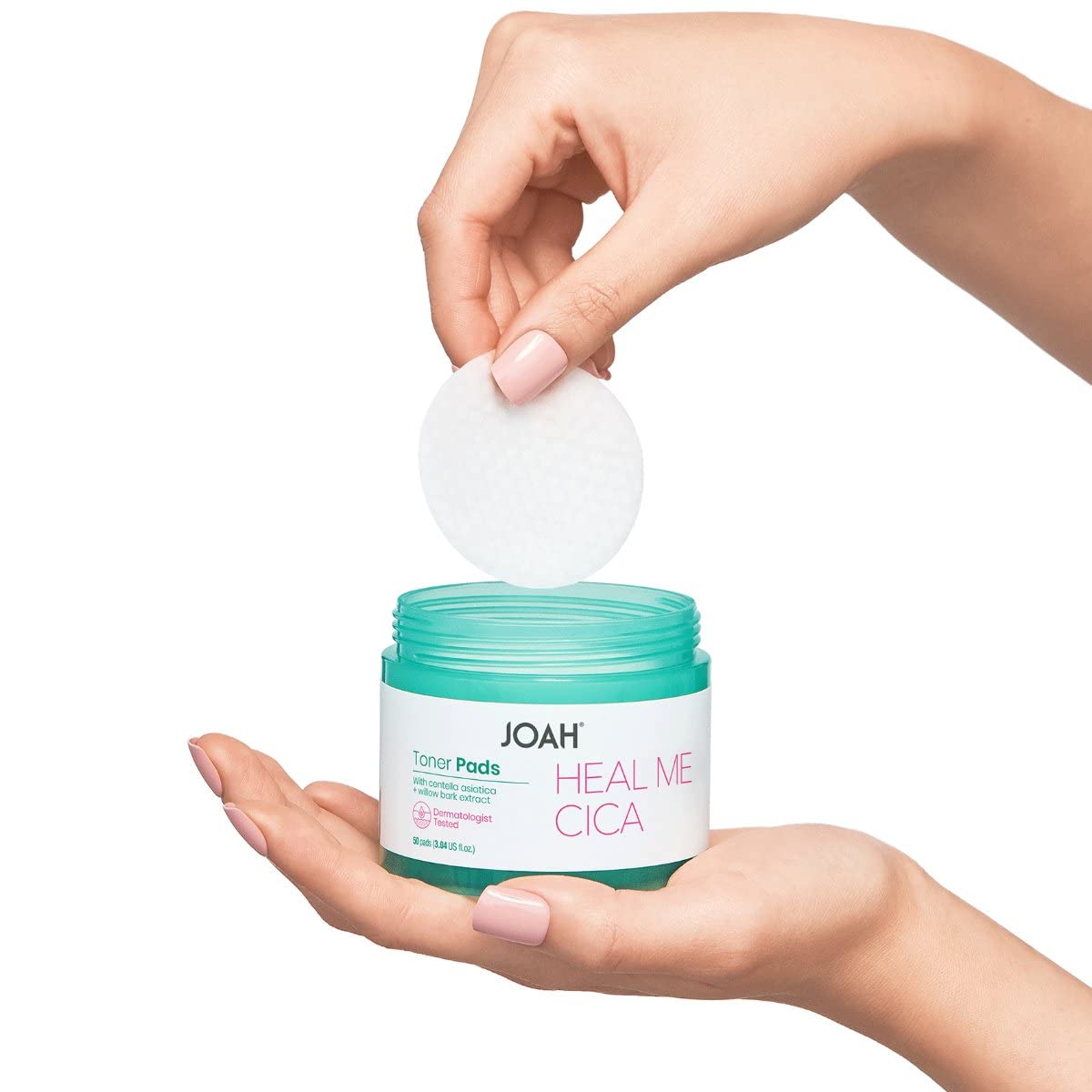 JOAH Heal Me CICA Face Toner Pads, Centella Asiatica for Soothing, Calming, Balancing Sensitive and Irritated Skin, Korean Skincare, Cruelty-Free pH