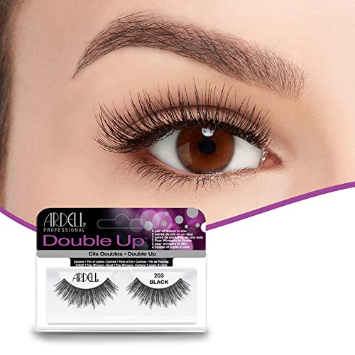 Ardell Double Up #203 False Eyelashes, Black