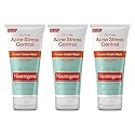 Neutrogena Acne Stress Control Power-Cream Wash 6 Ounce Tube (177ml) (Pack of 3)