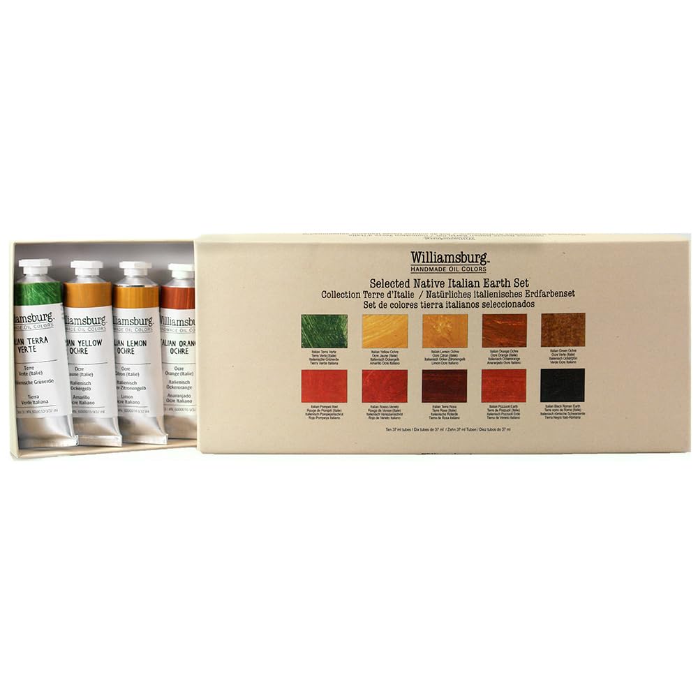 Williamsburg Artist Oil Colors by GOLDEN, Native Italian Earth Set