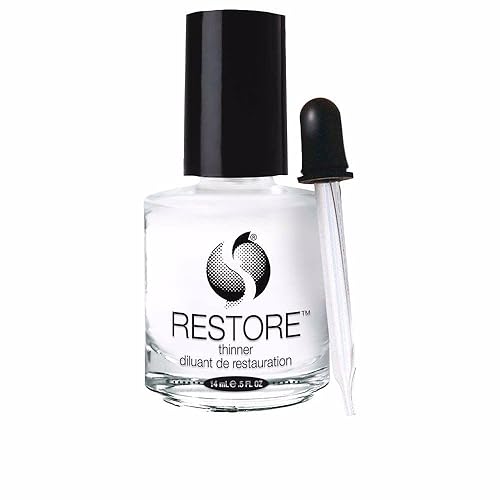 Seche Restore Top Coat - Nail Polish Thinner, Revive Thickened Lacquer, Nail Lacquer Thinner, Extends Manicure Life, 0.5 Fl Oz