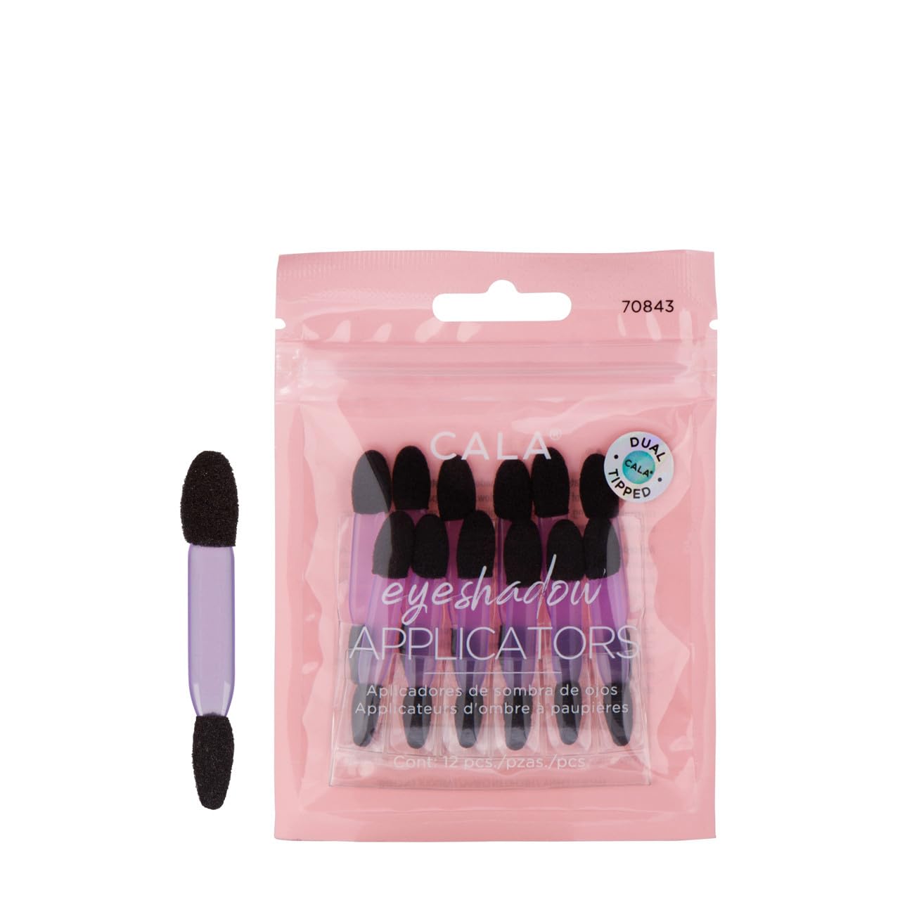 Cala Double-tip eyeshadow applicators 12 count, 12 Count