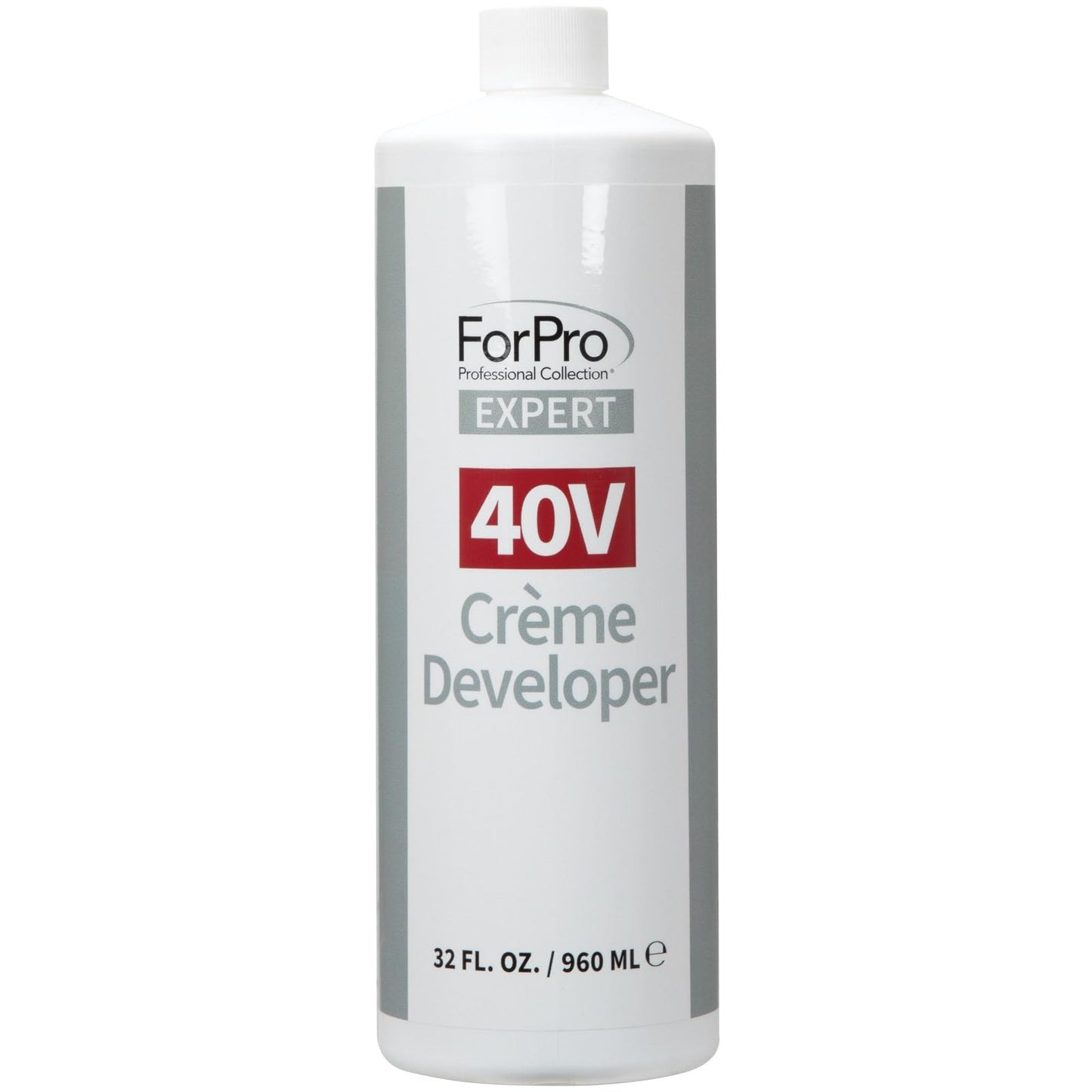 ForPro Expert 40 Volume Crème Developer, 32 Fl Oz - for Hair Lightening, Gray Coverage & Color Deposit with Maximum Lift