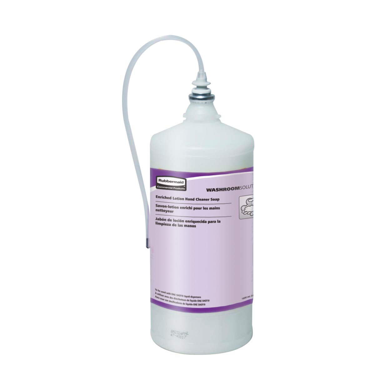Rubbermaid Commercial Products OneShot Green Seal Certified Lotion Hand Soap Refill, 800mL, Compatible with RCP's Touchless OneShot Lotion Dispensers