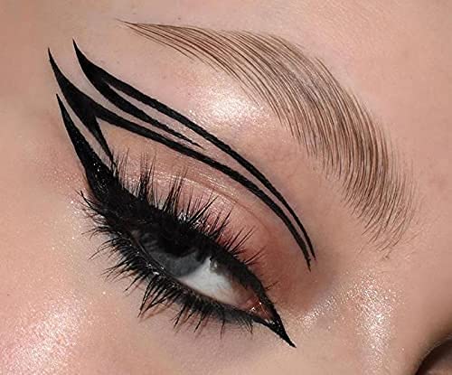 Rouge & Rogue Waterproof Liquid Eyeliner - Ultra-Black, Smudge-Proof, Long-Lasting, Vegan, Cruelty-Free, Precision Brush Tip for Winged Liner & Cat