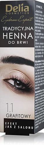 Delia Traditional Henna Graphite 4g/0.14oz for Dying Eyeleashes and Eyebrows