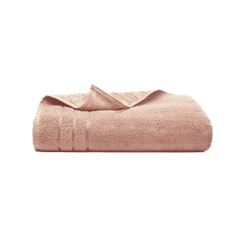 Cariloha Bath Towel | Blush | 28"x54" | Turkish Cotton & Viscose Material Blend | Extra Smooth, Odor Resistant and Highly Absorbent