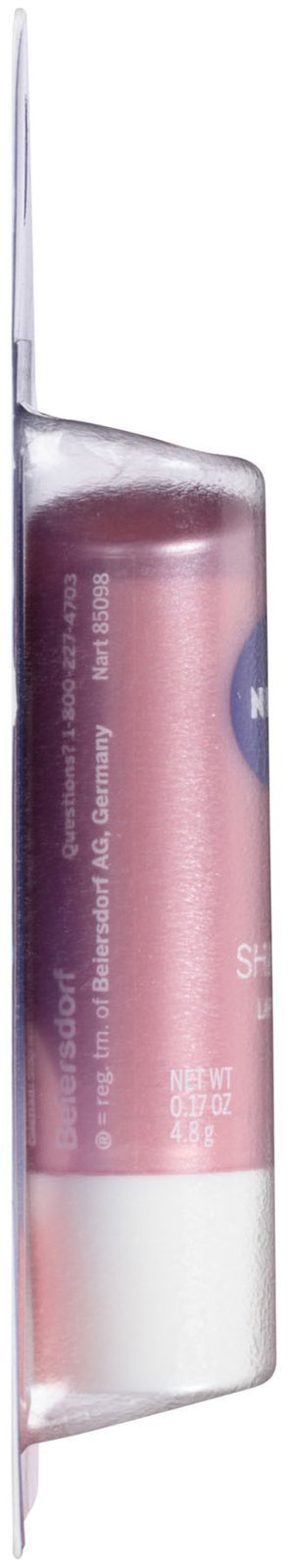 NIVEA Shimmer Lip Care, Moisturizing Lip Balm Stick with Shea Butter and Jojoba Oil, 0.17 Oz