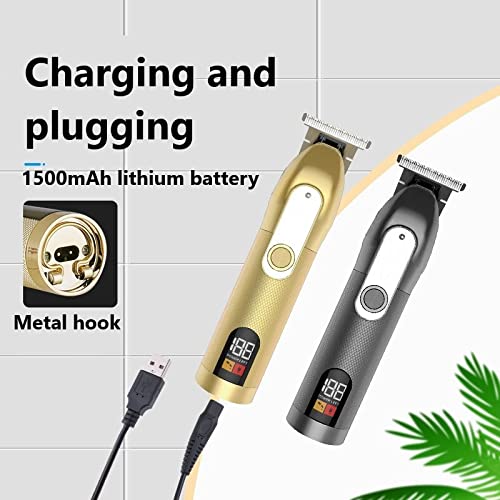 GLESVOWIO Hair Clippers for Men Rechargeable Electric Clipper Cutting Machine Beard Trimmer Cordless(Km1760 Black) Beauty and Personal Care GLESVOWIO