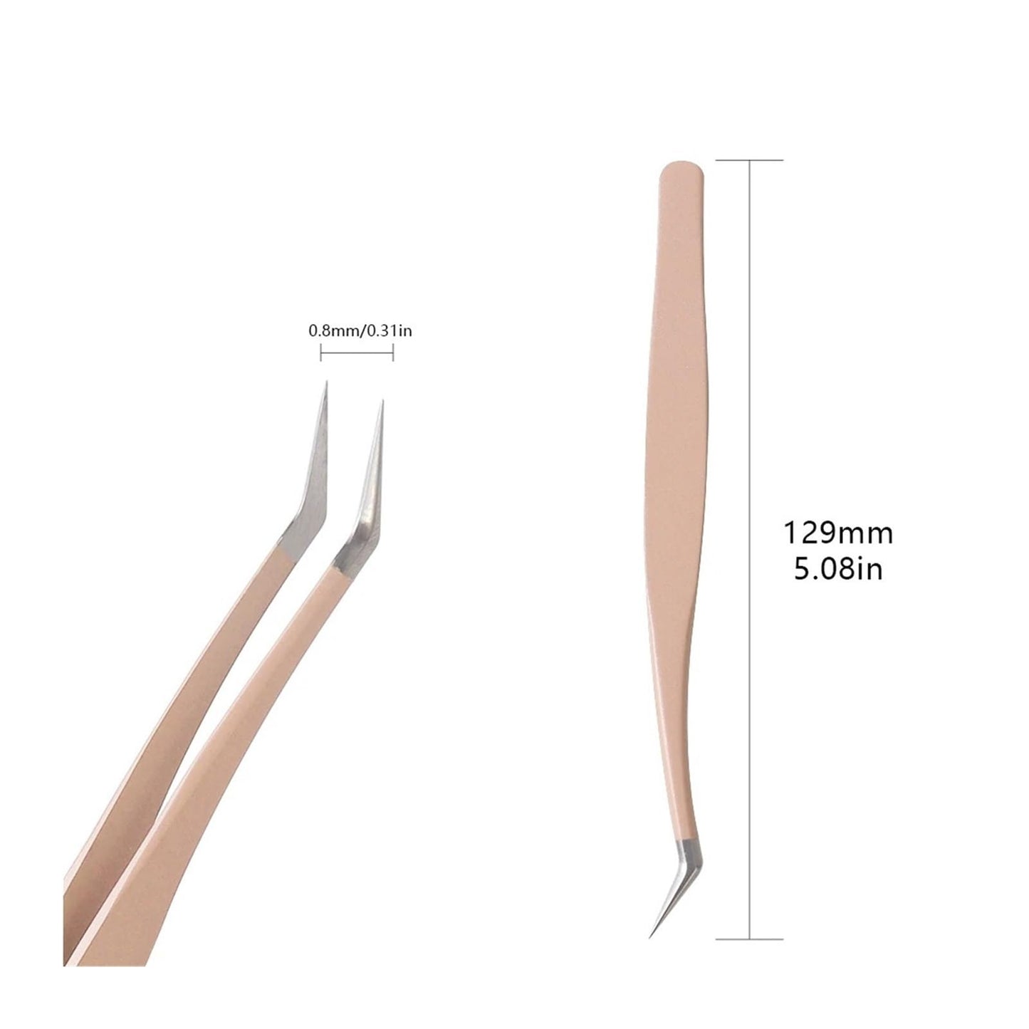 Eyelash Extension Tweezers Stainless Steel 3D Accurate Clip Eyelashes Tweezers Lash Extensions Supplies Set Tool(ZJ-03) Beauty and Personal Care ZXYZXYZZ