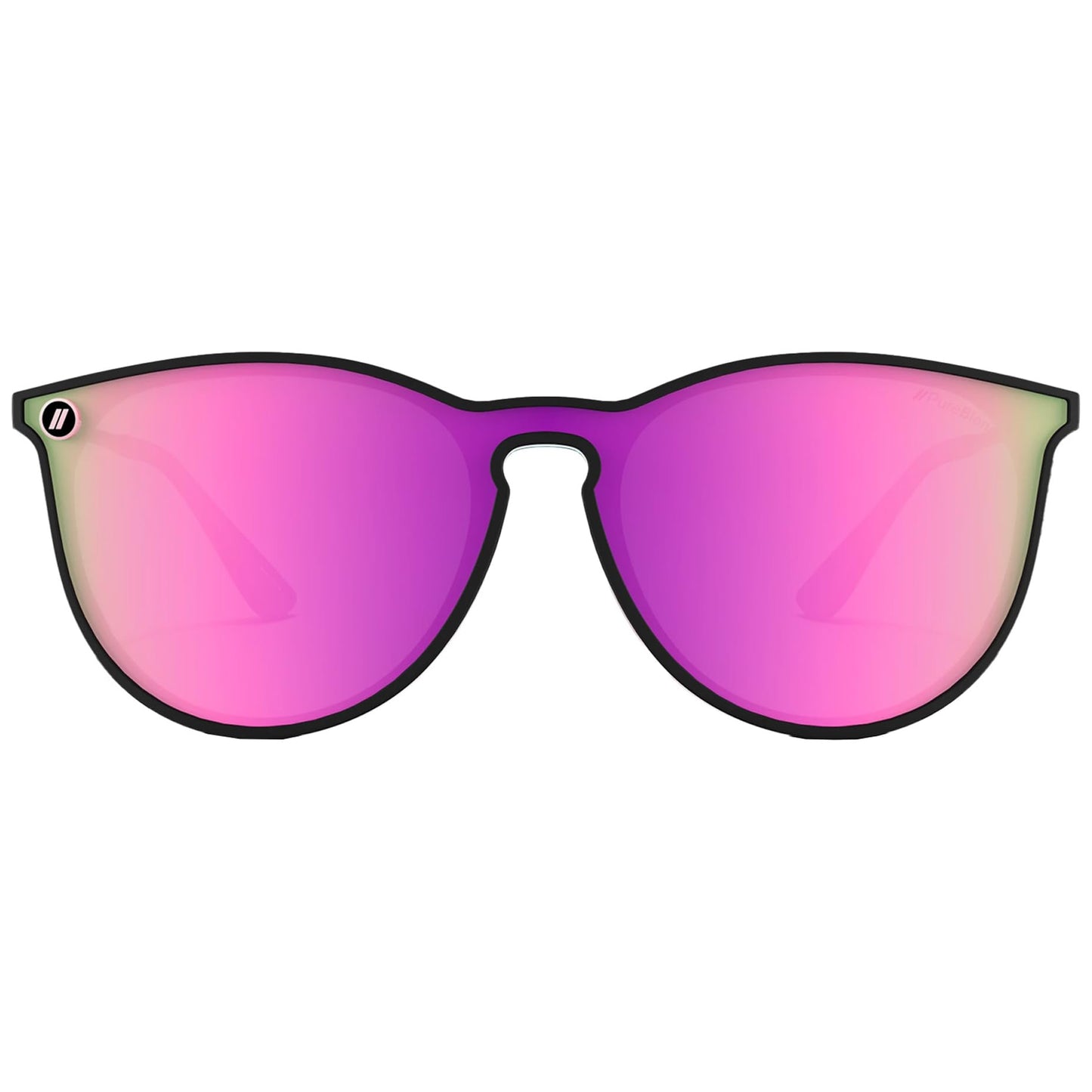 Blenders Eyewear North Park X2 - Polarized Sunglasses - Classic Shape, Mixed Metal Frame - 100% UV Protection - For Women - Rose Theater II