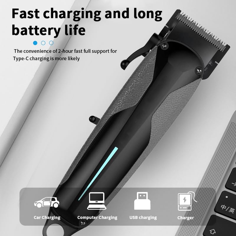QDKVTNDJZ 2 in 1 Hair Clippers for Men, Multifunctional and Trimmer Set, Rechargeable Cordless T-Shaper, Cutting Kit for Gift Beauty and Personal Care QDKVTNDJZ
