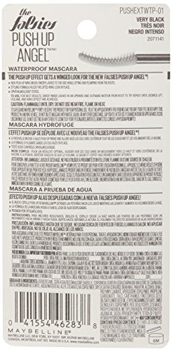 Maybelline The Falsies Push Up Angel Waterproof Mascara, Lengthening and Curling Make Up Formula, Very Black, 1 Count