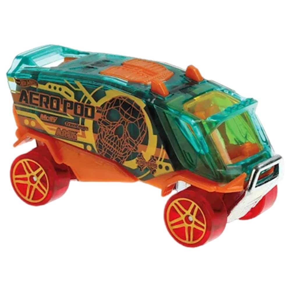 Hot Wheels X Raycers Series - GHF92 ~ Aero Pod ~ Green and Orange ~ 21/250