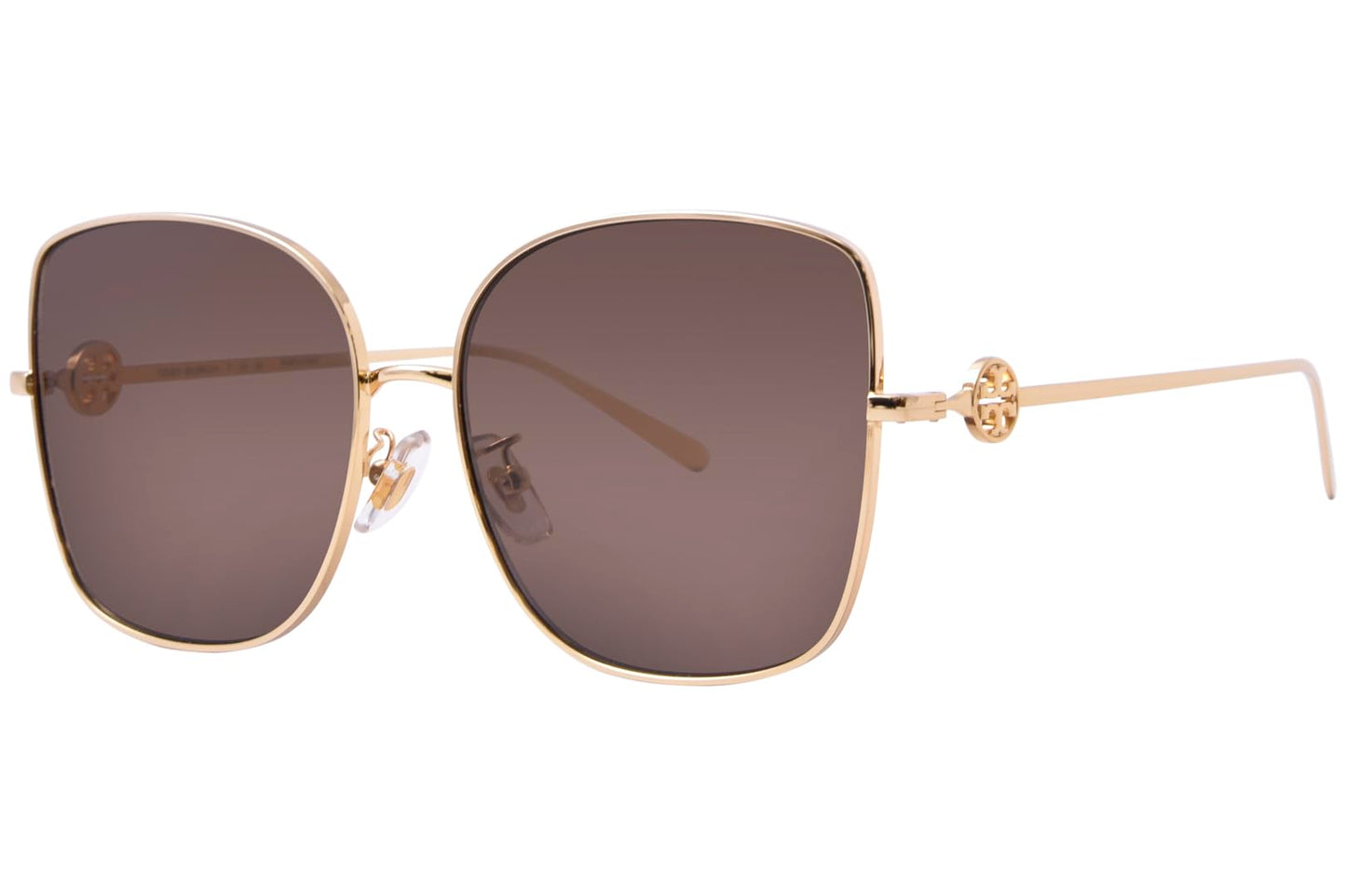 Tory Burch Sunglasses TY 6106 D 334373 Shiny Gold/Dark Brown Polyamide Standar, 60/16/145