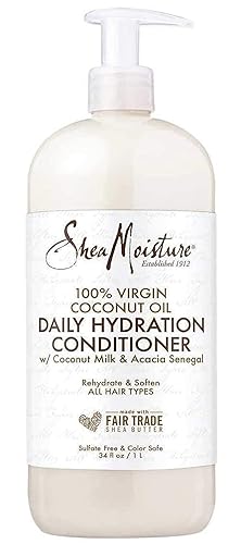 SheaMoisture 100% Virgin Coconut Oil Daily Hydration Conditioner, 13 Ounce