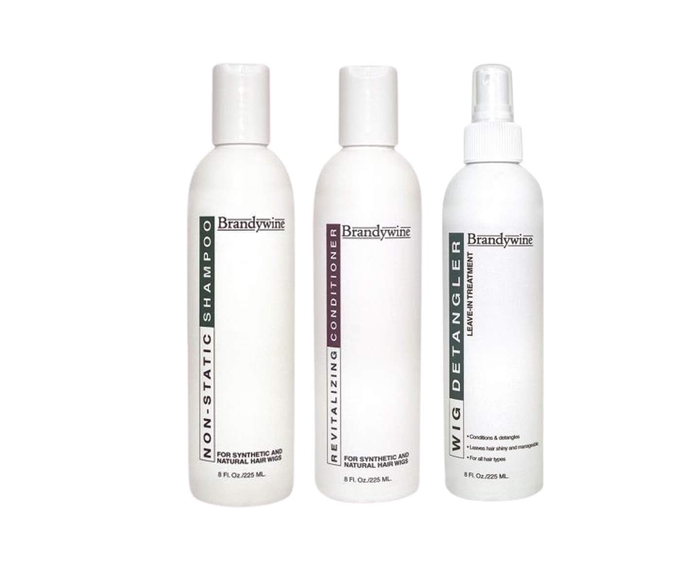 Brandywine 8oz Shampoo, Conditioner, Detangler and Paddle Brush Kit