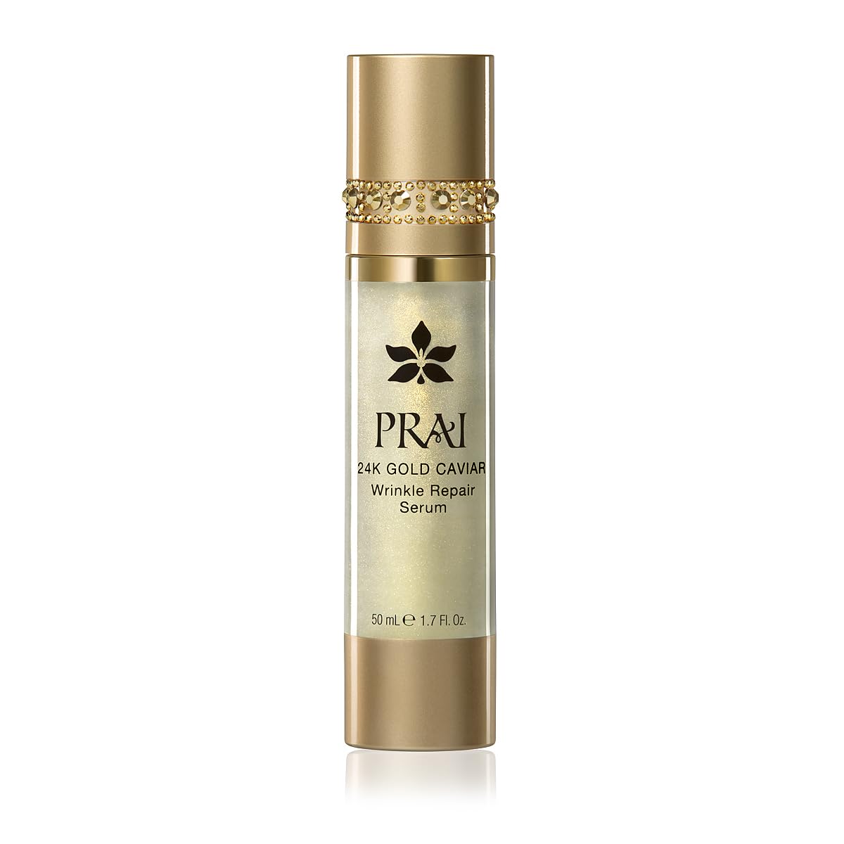 PRAI Beauty 24K Gold Caviar Wrinkle Repair Serum for Face | Anti-Aging Serum with Hyaluronic Acid to Plump and Fill In Wrinkles | Anti-Wrinkle Serum