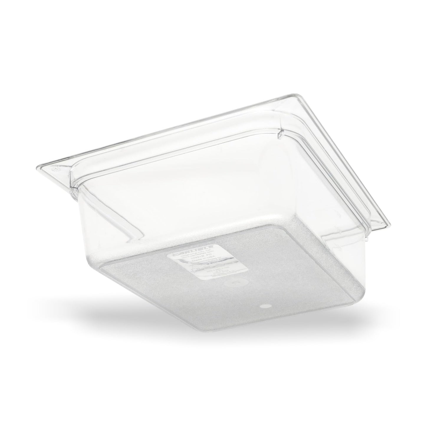 Carlisle FoodService Products Storplus 1/2-Size Food Pan for Catering, Buffets, and Restaurants, Polycarbonate, 4 Inches Deep, Clear
