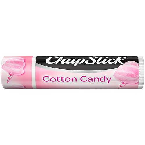 ChapStick Lip Balm, Cotton Candy - Fun & Yummy Moisturizing Lip Care for Dry, Cracked Lips, 0.15 Oz Ea