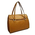 Piel Leather Ladies Computer Portfolio, Saddle, One Size