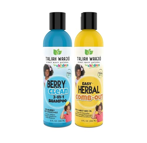 Taliah Waajid Kinky Wavy Natural Shampoo and Conditioner Duo for Kids (U092) (U056)