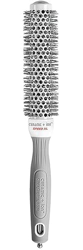 Olivia Garden Ceramic + Ion Speed XL - Extra-Long Round Thermal Hair Brush - Not Electrical - Professional Blowout Brush for Normal to Thick Hair
