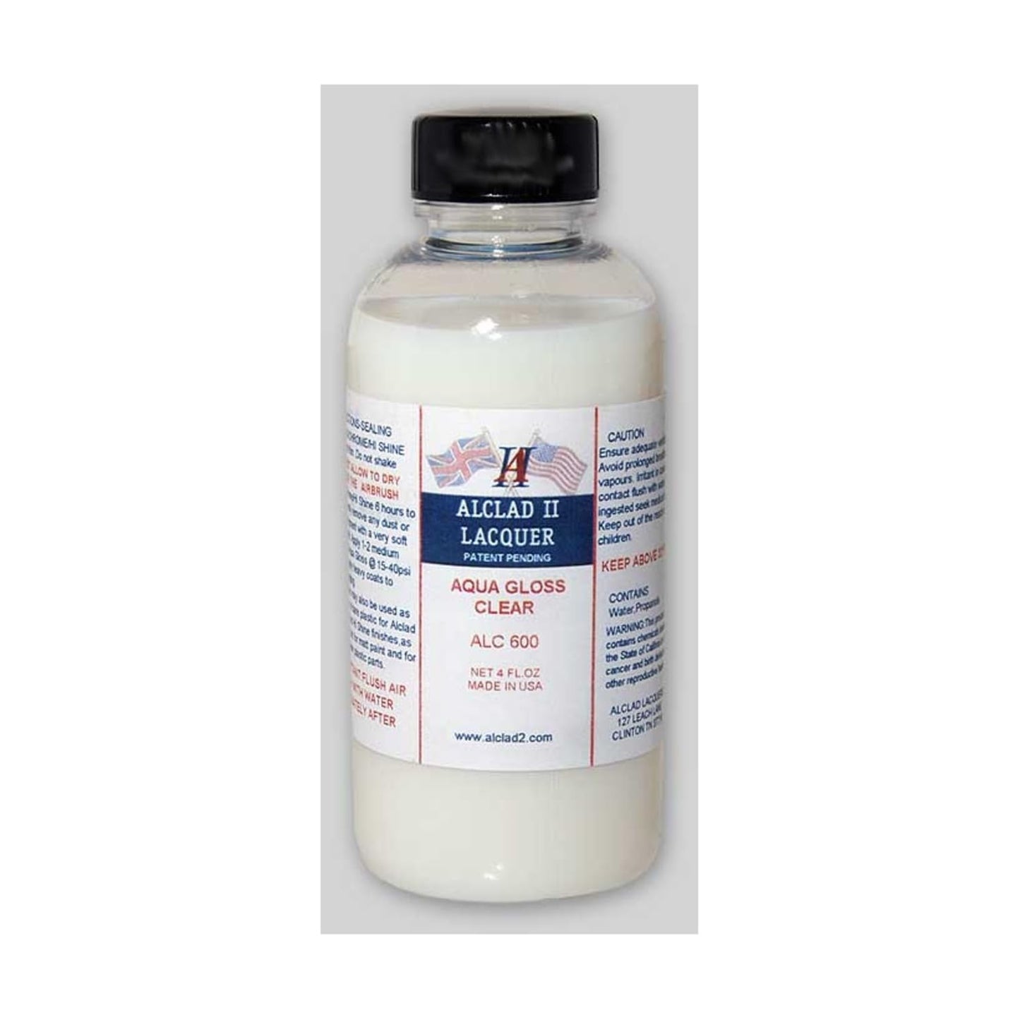Alclad II Lacquers Aqua Gloss 4oz, ALC600