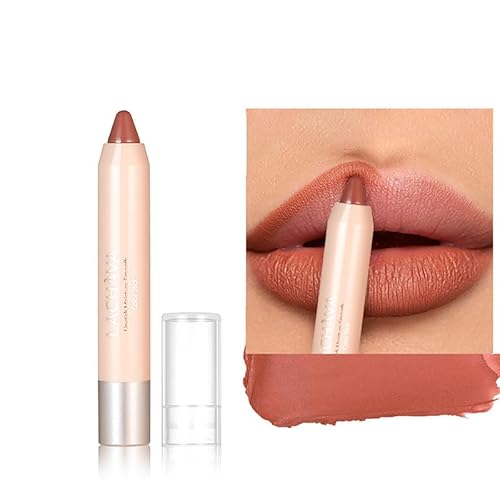 Easilydays Creamy Matte Lip Liner - Ultra Matte Lip Color, Full Coverage High Pigment, Waterproof Longlasting Lip Crayon Shaped for Women (#02)
