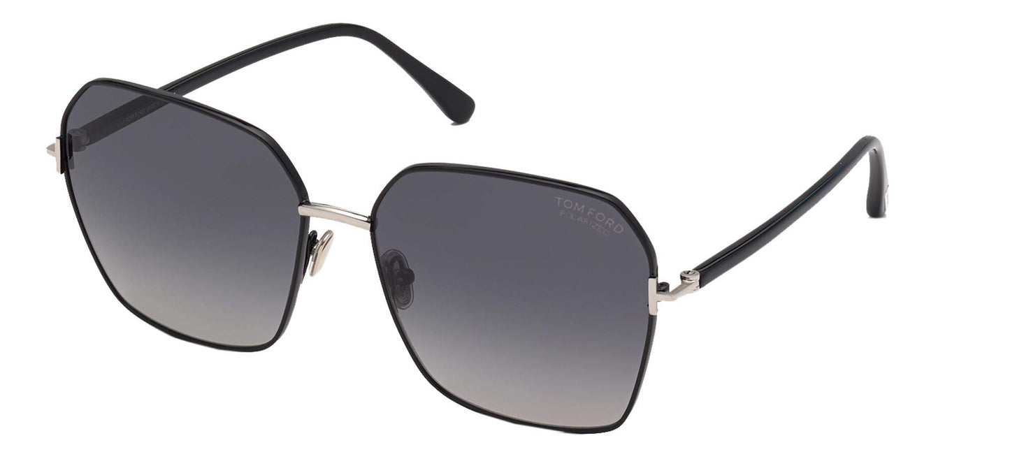 Tom Ford CLAUDIA-02 FT 0839 Shiny Black/Grey 62/16/140 women Sunglasses