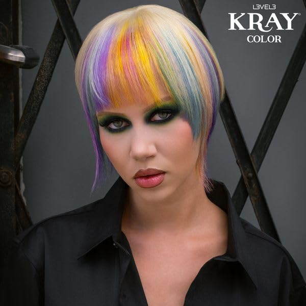 L3 - Level 3 Kray Semi Permanent Hair Color - Semi Permanent Hair Dye with Aloe Vera - Grey