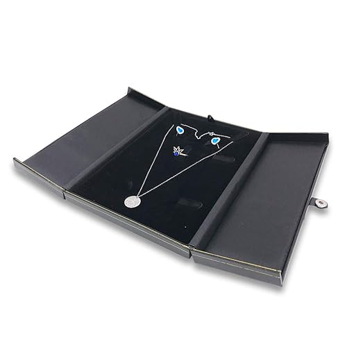 888 Display USA Black/Black Earring Ring Necklace Bracelet Combo with Gift Box Display