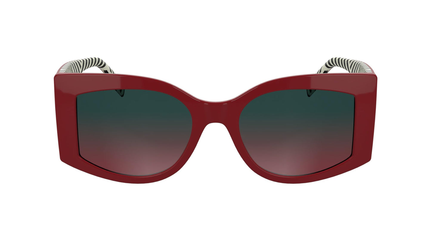 KARL LAGERFELD Women's Sunglasses KL6183S - Red with Gradient Petrol/Red Lens