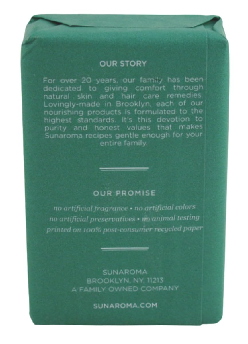Sunaroma Soap Bar Eucalyptus Tea Tree + Ginger 8 Ounce (Pack of 3)