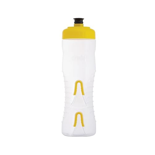 Fabric Cageless Water Bottle, 750ml, Clear/Yellow