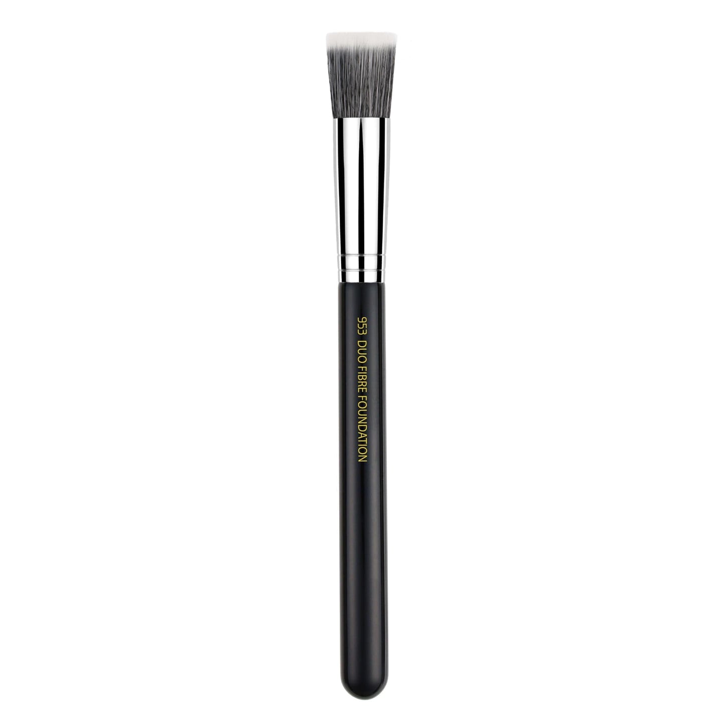 Bdellium Tools Professional Makeup Brush - Maestro Series 953 Duet Fiber Foundation - With Soft Synthetic Fibers, For Precise Application