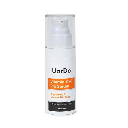Uardo Vitamin-C+E Pro Serum 1 Fl Oz/ 30 ml - usn101 | Anti-Aging | Helps w/Wrinkles, Dark Spots & Fine Lines | Improve Skin Texture & Evens Out Tone