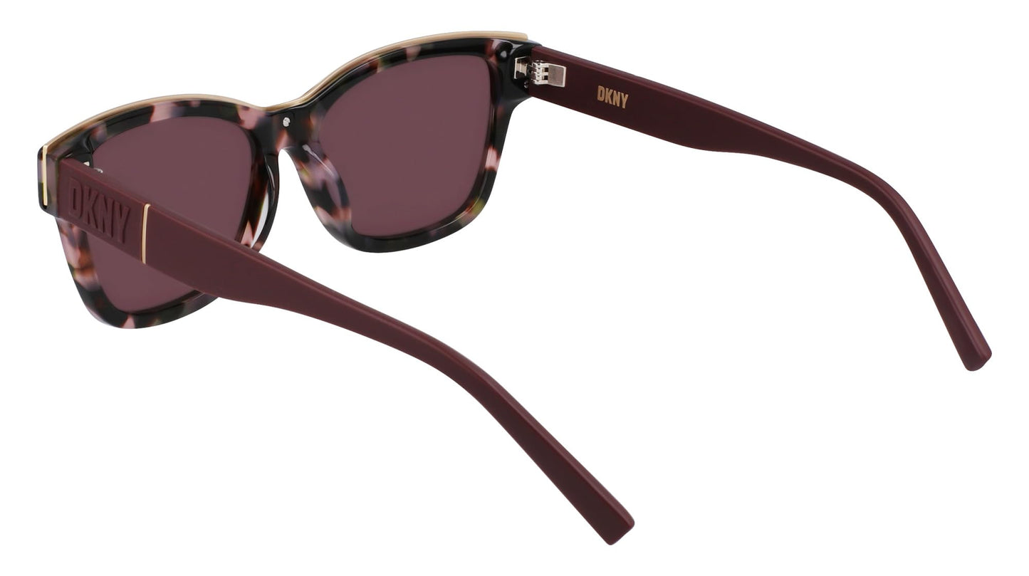 DKNY Women's Sunglasses DK549S - Blush Tortoise with Solid Brown Lens