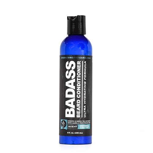 Badass Beard Care Beard Conditioner For Men - MINT, EUCALYPTUS & TEA TREE, 8oz - Made of Natural Ingredients for A Healthy, Soft, & Itch Free Beard