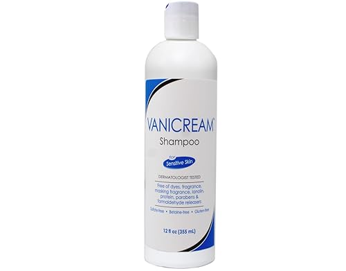 Vanicream Shampoo for Sensitive Skin, Dermatologist Tested, Free of Dyes, Fragrance, Parabens and Formaldehyde Releasers, Sulfate-Free, 12 fl oz (Pack