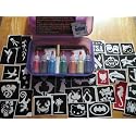 Classic Rainbow Glitter Tattoo Face Paint Kit
