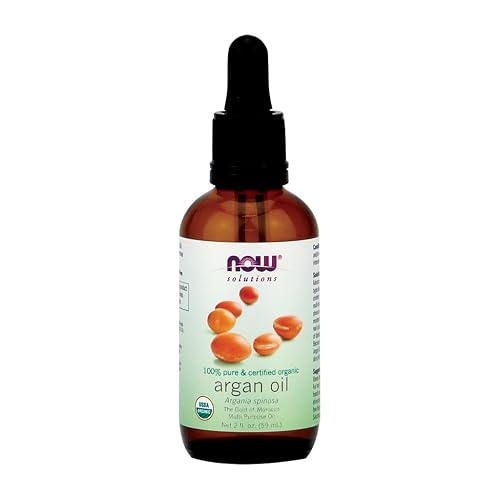 NOW Foods Certified Organic Argan Oil 2 Oz (Pack of 2)
