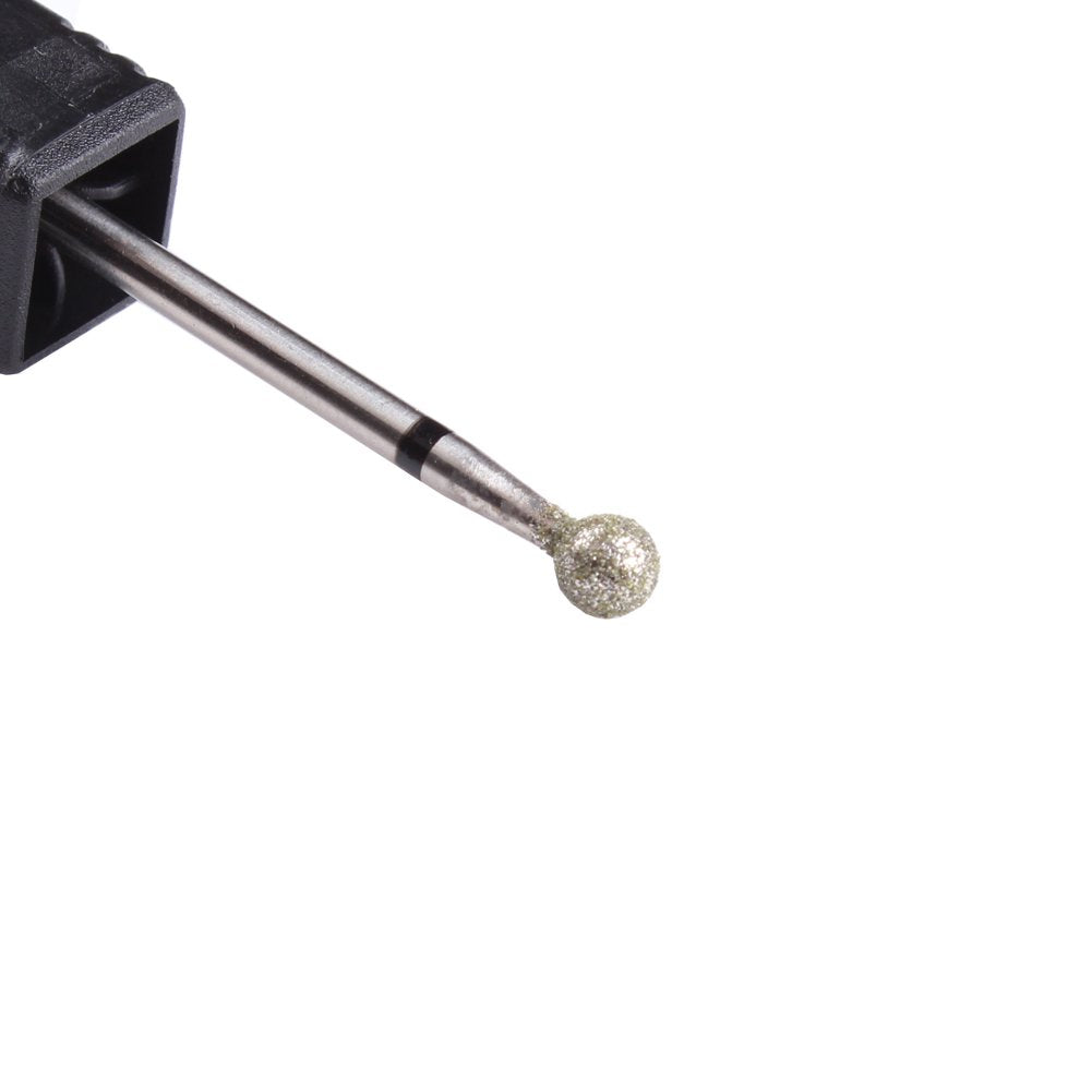 MZCMSL 4PCS Cuticle Clean Drill Bit Diamond Nail Bit Ball Head Stone File Manicure Pedicure Nail Art Tools