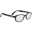 Pacific Coast Sunglasses X-Kd Readerz Clear Lens 2.50 Rectangular Sunglasses, Black, 55mm, 60mm