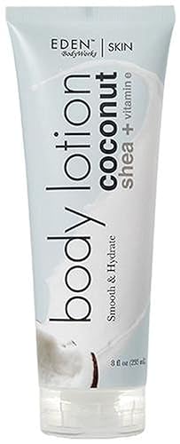 EDEN BodyWorks Coconut Shea Body Lotion | 8 oz | Lock in Moisture, Protect & Heal Skin - Includes Coconut Oil, Shea Butter + Vitamin E