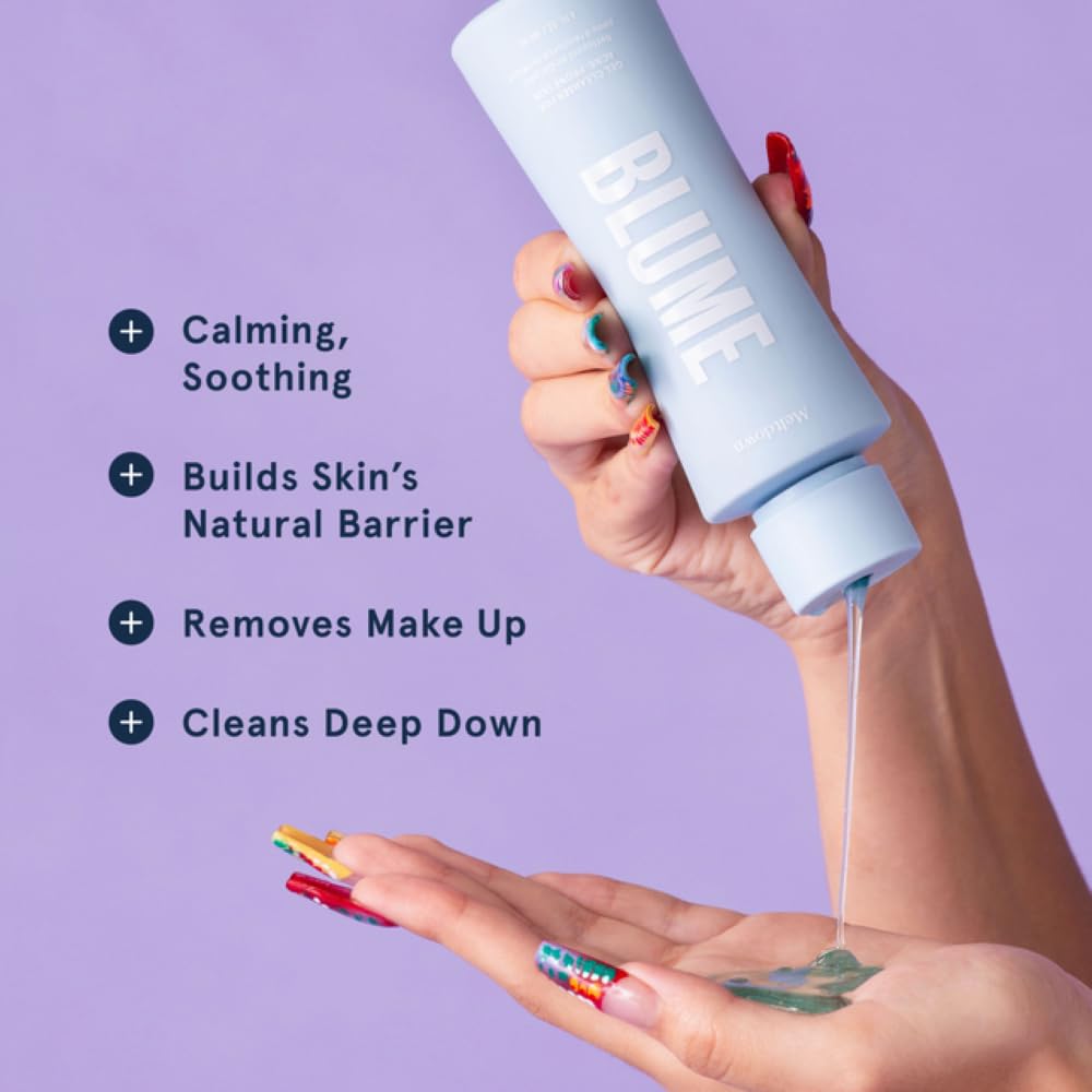Blume Meltdown Salicylic Acid Cleanser - Balancing Gel Face Wash for Oily Skin - Hydrating Facial Cleanser with Glycerin & Ceramides - Non-Stripping
