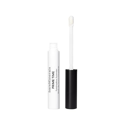 bareMinerals Prime Time Eyeshadow Extender, Primes + Smooths Eyelids For Eyeshadow Application, 24-Hour Wear, Crease-Proof, Waterproof, Vegan