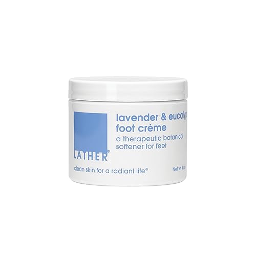 LATHER Foot Cream - Moisturizing & Nourishing Cracked Heel Repair for Smooth, Soft Feet - Pedicure Foot Spa - Aromatherapy Foot Lotion For Dry Cracked