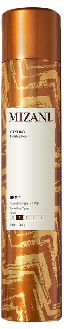Mizani Styling HRM Humidity Resistant Spray - Helps Prevent Breakage From Heat Damage, Light Hold For All Hair Types