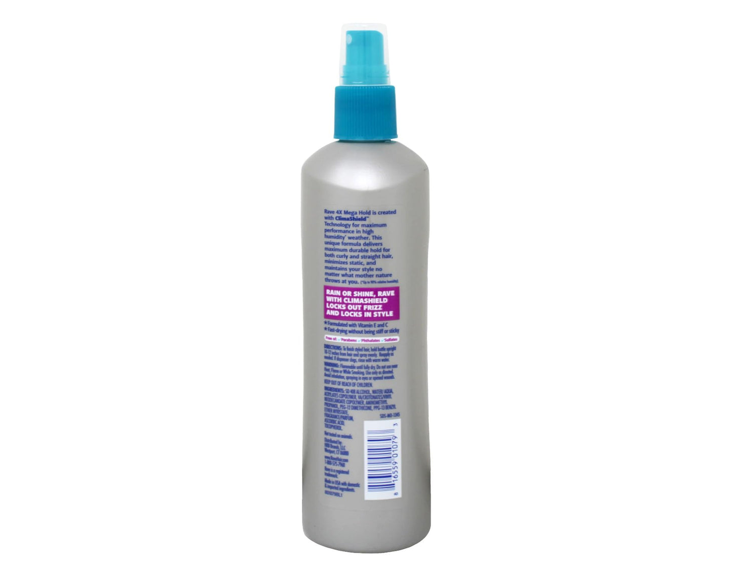 Rave 4X Mega Hairspray with Clima Shield 11 oz (Pack of 3)